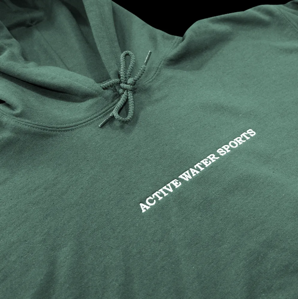 AWS Embroidered Hoodie – Green