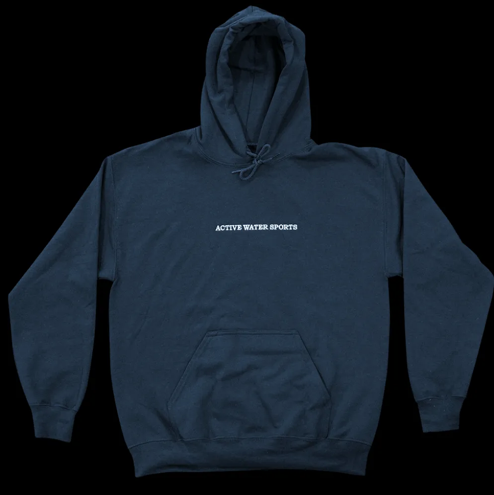 AWS Embroidered Hoodie – Navy