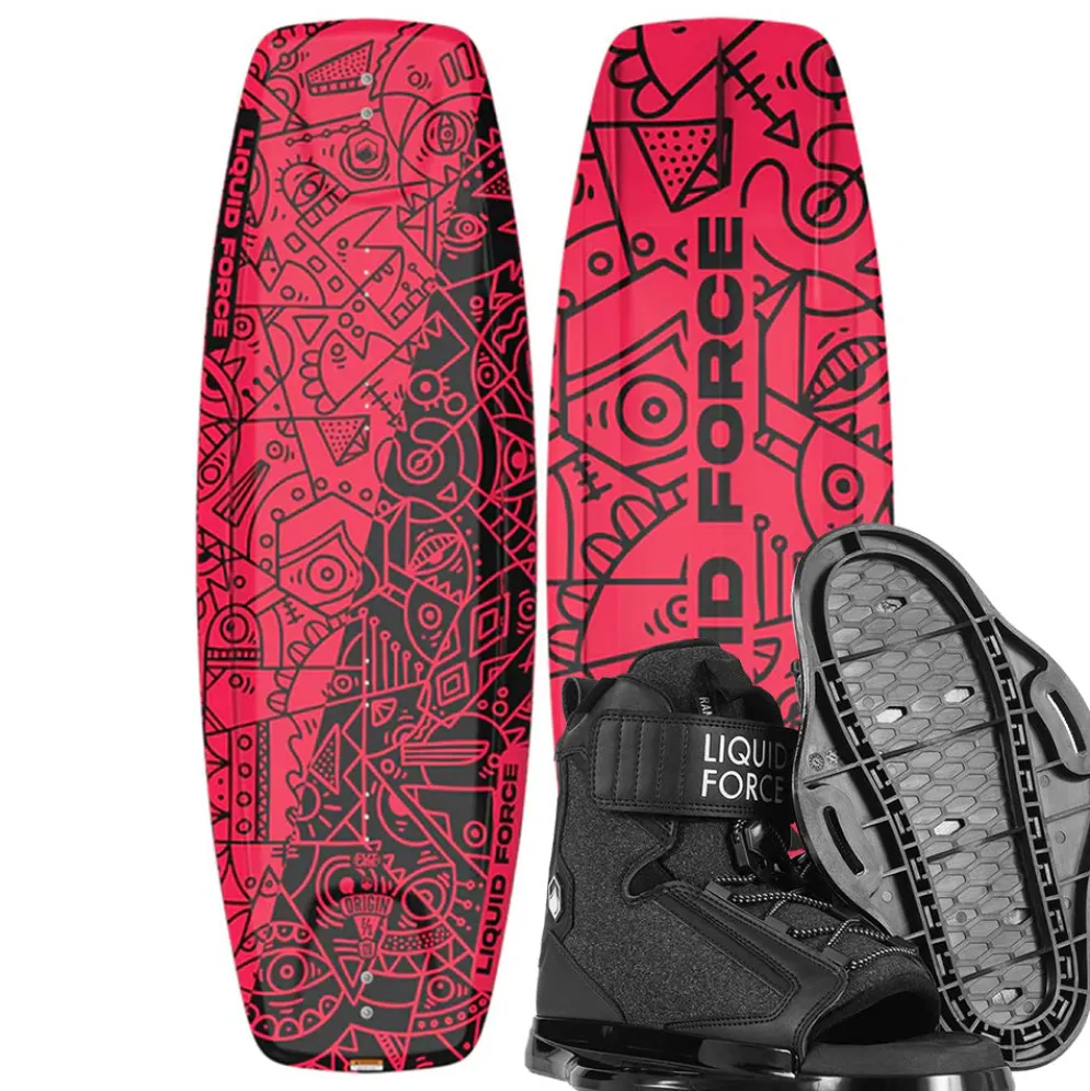 Liquid Force Origin Kids Wakeboard | Rant 6R Bindings 2026