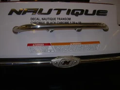 Nautique DECAL TRANSOM CHROMAX BLACK CHROME 1.39 x 18 - 140017