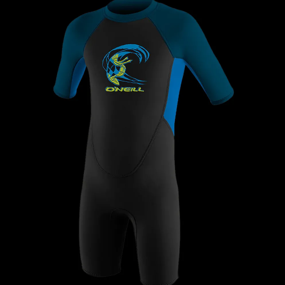 O'neill Toddler Reactor II 2MM Back Zip S/S Spring Wetsuit - Black/Ocean/Slate